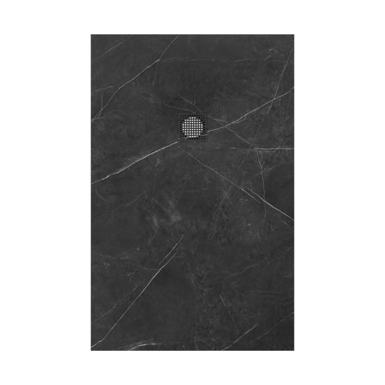 Luca Varess Suite douchebak 140 x 90 cm composietmarmer Marble Dark 