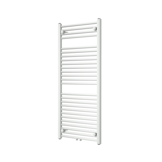Vipera Kanza Handtuchheizkörper: 50 x 120 cm, Zentralheizung, Weiß matt, Seiten- & Mittelanschluss, 691W