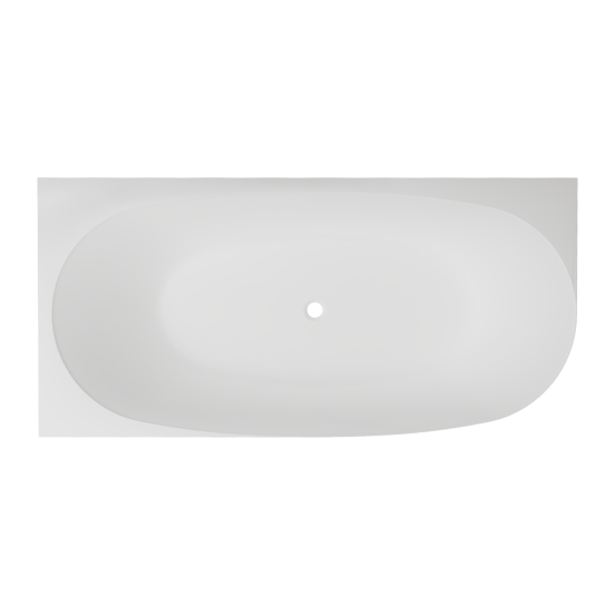 Luca Varess Sutilo baignoire d'angle gauche duo 160x75cm acrylique blanc mat