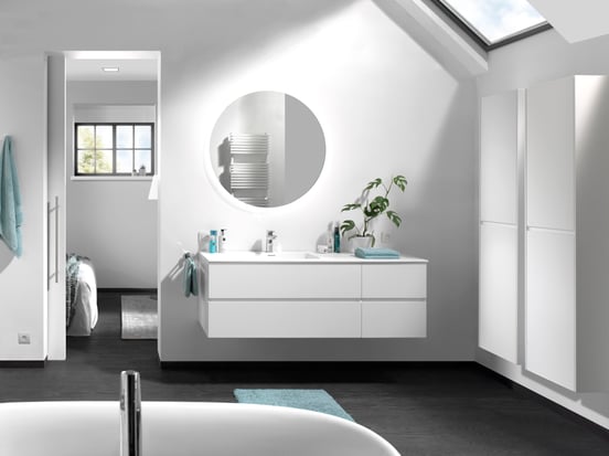 Storke Disc miroir rond lumineux Ø 80 cm