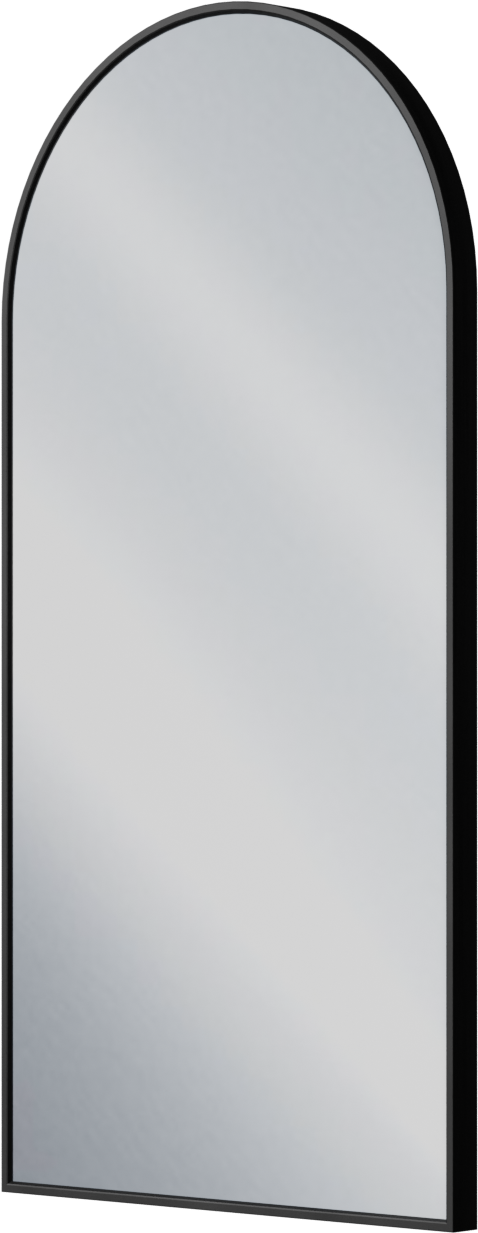 Storke Nero arc en plein cintre Miroir noir 45 x 90 cm