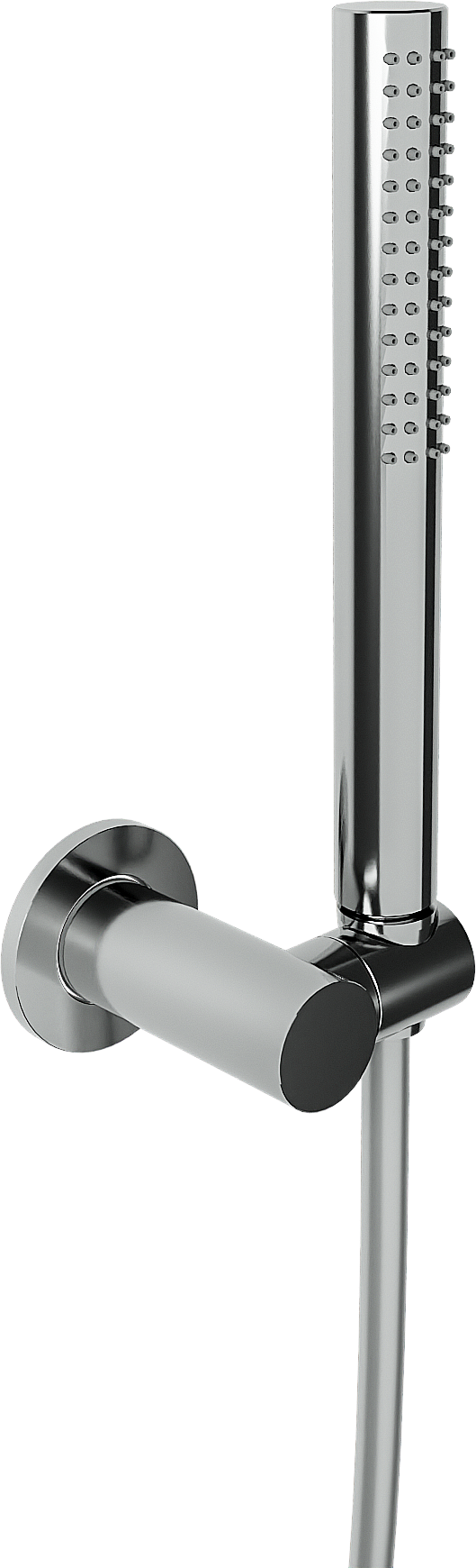 Blaufoss Round handdoucheset 1 functie chroom