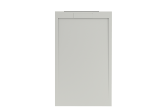 Balmani Andes receveur de douche 150 x 90 cm Solid Surface blanc mat structure en ardoise