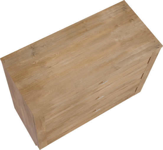 Linie Classo staand badkamermeubel 100 x 46 cm natuur eik met Lado enkel of dubbel tablet in melamine natuur eik
