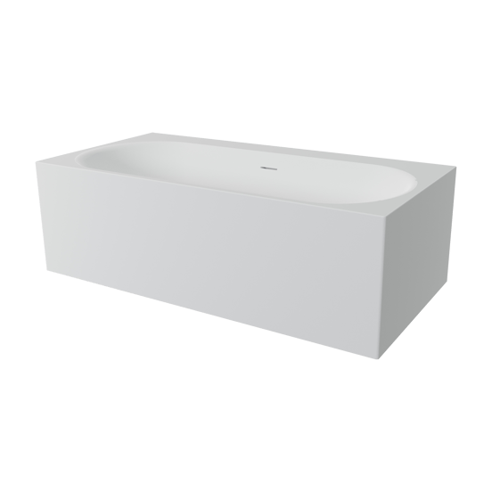 Luca Varess Siesta Rechteckige Freistehende Badewanne: 180 x 90 cm, Acryl, Weiß matt