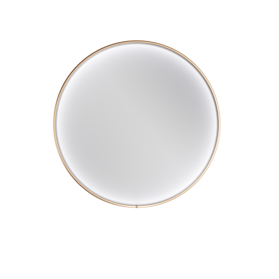 Balmani Secret rond badkamerspiegel Brushed RoseGold Ø 80 cm met spiegelverlichting en anti-damp