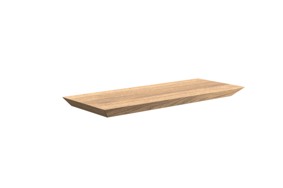 Balmani Mitra wandplank fineer natuur eik 40 x 16 cm