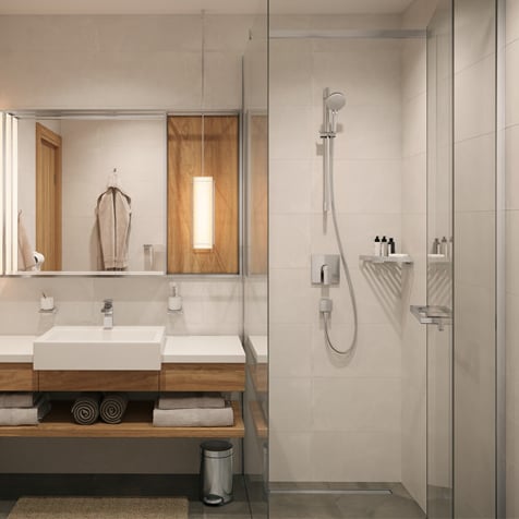 Hansgrohe RainDrain Match caniveau de douche avec cadre réglable en hauteur 70cm RSV Look