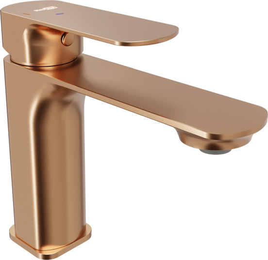 Blaufoss Bodan EcoStart Standard-Waschbecken Armatur: Brushed Rosegold