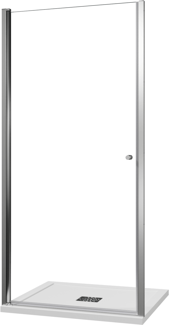 Luca Varess Kuresa douche draaideur 100 x 200 cm helder glas glans chroom profiel