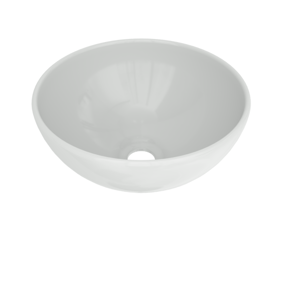 Linie Lavo Aufsatzwaschbecken: Keramik Weiß Glänzend, rund, Ø 32 cm