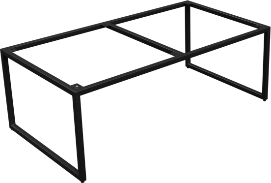 Linie Lado dekorativer Rahmen, Schwarz Matt 80 x 44 cm