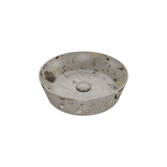 Balmani Still Aufsatzbecken greige terrazzo rund  Ø 38 cm