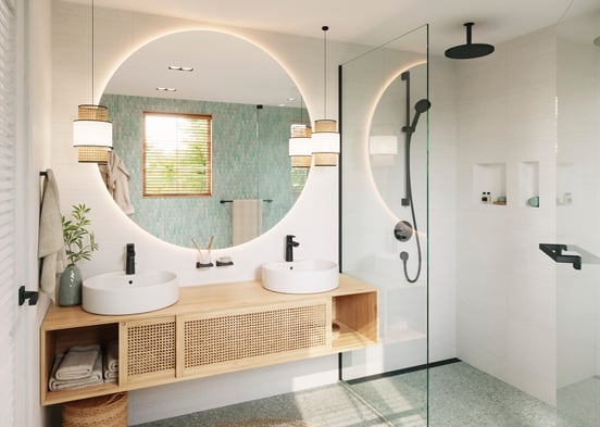 Hansgrohe RainDrain Flex douchegoot afwerkset wandmodel 100cm Mat Zwart