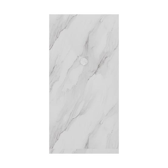 Luca Varess Suite douchebak 180 x 90 cm composietmarmer Marble White 