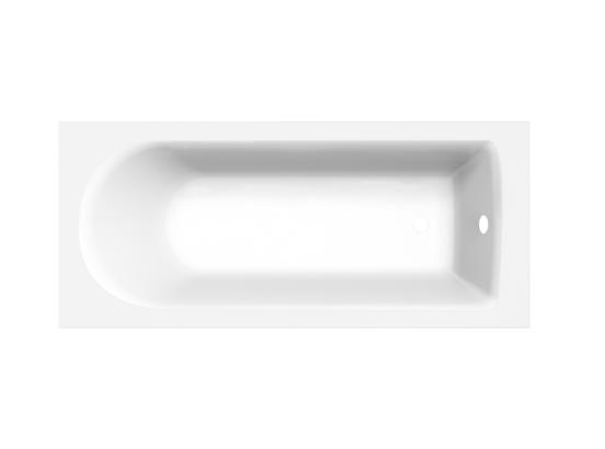 Luca Varess Rosala baignoire encastrable mono 170 x 75 cm acrylique blanc mat