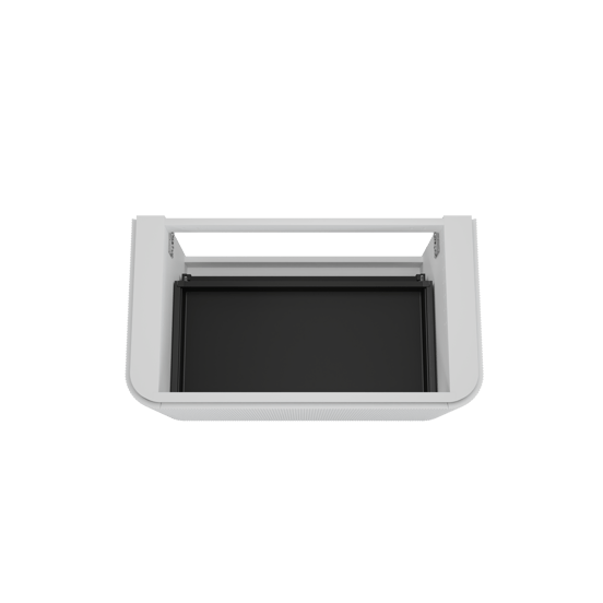 Balmani Moon zwevende wastafelonderkast 100 x 55 cm mat wit 2 lades vert. sym. Groef