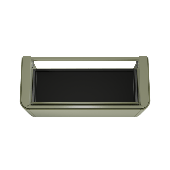 Balmani Moon zwevende wastafelonderkast 130 x 55 cm saliegroen 2 lades