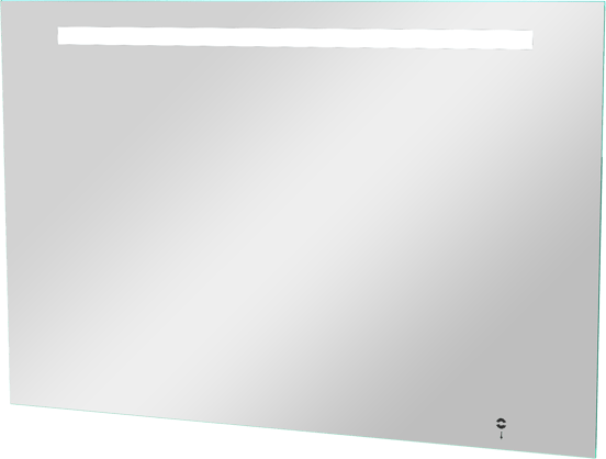 Storke Lucio rechthoekig badkamerspiegel 95 x 65 cm met spiegelverlichting