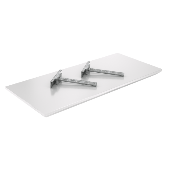 Storke Edge Wandregal, Weiß Glänzend, 40 x 16 cm