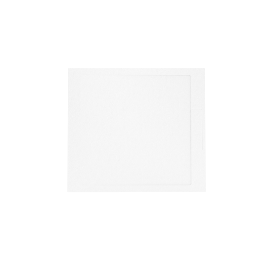 Balmani Indus douchebak 100 x 90 cm composietmarmer mat wit leisteenstructuur