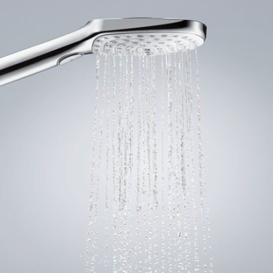 Hansgrohe Raindance Select E 120 pommeau de douche 3 fonctions de jet Chrome Brillant