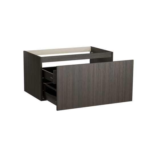 Balmani Sfera meuble sous-vasque suspendu 90 x 55 cm Eucalyptus 2 tiroirs