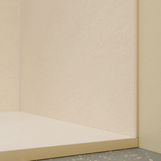 Luca Varess Suite receveur de douche 160 x 90 cm marbre composite Dizzy Cream 