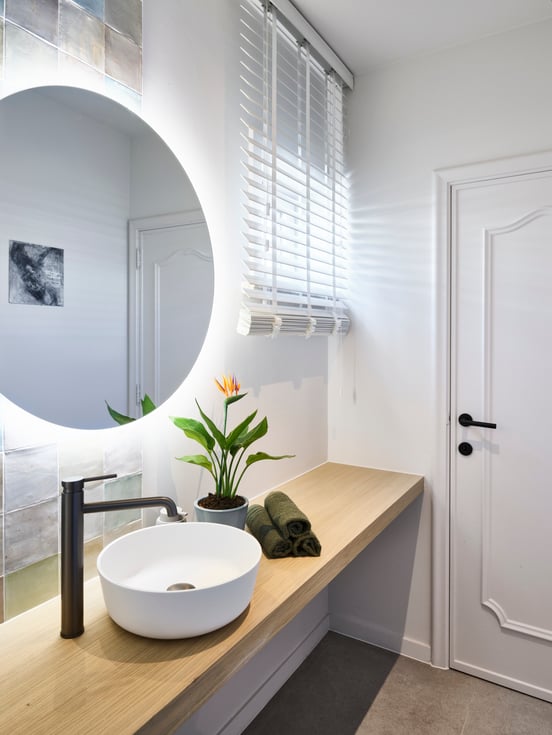 Storke Disc miroir rond lumineux Ø 80 cm