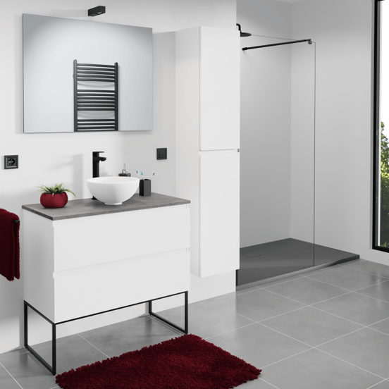 Linie Lado decoratieve frame Mat Zwart 90 x 44 cm