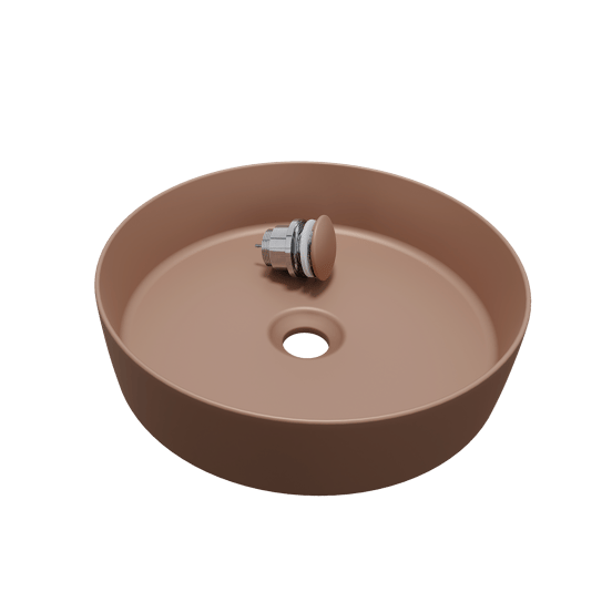 Balmani Fiyi waskom mat Cotto Solid Surface rond Ø 39 cm