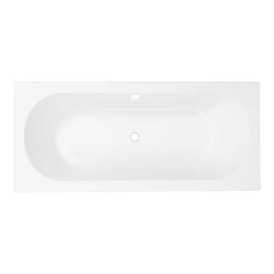 Luca Varess Rosala baignoire encastrable duo 180 x 80 cm acrylique Blanc Brillant