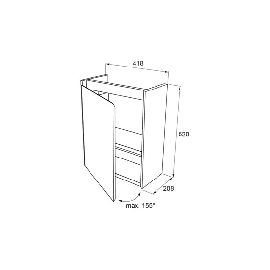 Balmani Mitra meuble wc suspendu 42 x 21 cm blanc mat avec Dama lavabo en Solid Surface mat