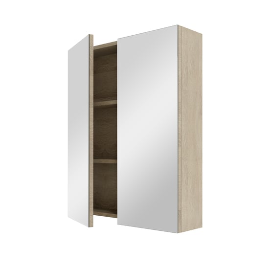Linie Montro armoire de toilette 60 x 75 cm chêne blanc