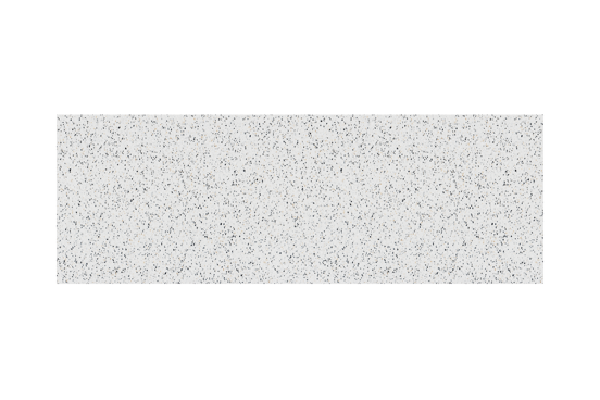 Storke Tavola enkel of dubbel wastafelblad mat wit/zwart terrazzo 150 x 52 cm