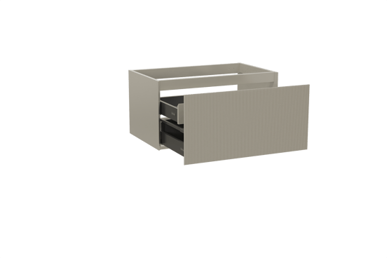 Balmani Fila zwevende wastafelonderkast 90 x 55 cm steengrijs 2 lades