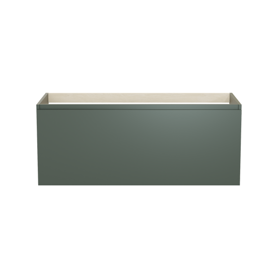 Balmani Sfera hängender Waschbeckenunterschrank: 120 x 55 cm, Forest, 2 Schubladen