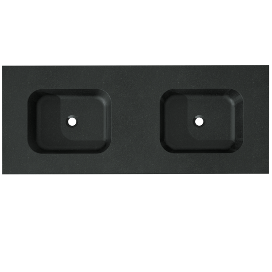 Balmani Tablo Arcato double vasque granite doux 135 x 55 cm