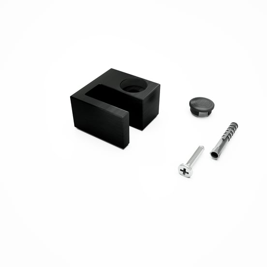 Balmani Modular douche à l'italienne 160 x 200 cm verre transparent profil noir mat