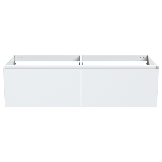 Balmani Idra hängender Waschbeckenunterschrank: 180 x 55 cm, Weiß matt, 4 Schubladen