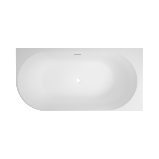 Luca Varess Otello 2-Personen-Eckbadewanne: rechts, 170 x 80 cm, Acryl, Schwarz Matt