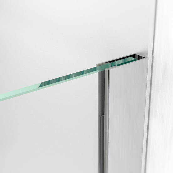 Linie Walk-In douche à l'italienne 120 x 200 cm verre transparent profil chrome brillant