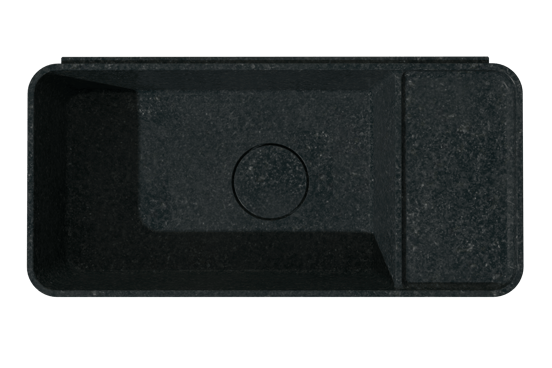 Balmani Riva handenwasser 45 x 22 cm verzoete graniet