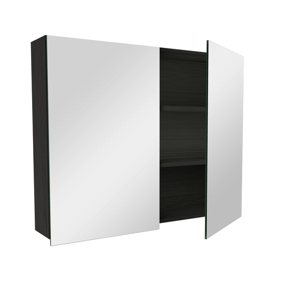 Balmani Lucida spiegelkast 90 x 72 cm zwart eiken