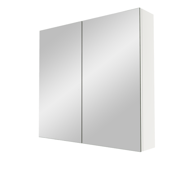 Linie Montro spiegelkast 80 x 75 cm mat wit