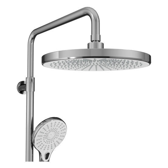 Blaufoss Dreamblade MT 250 Duschsystem: Chrom und Weiß glänzend