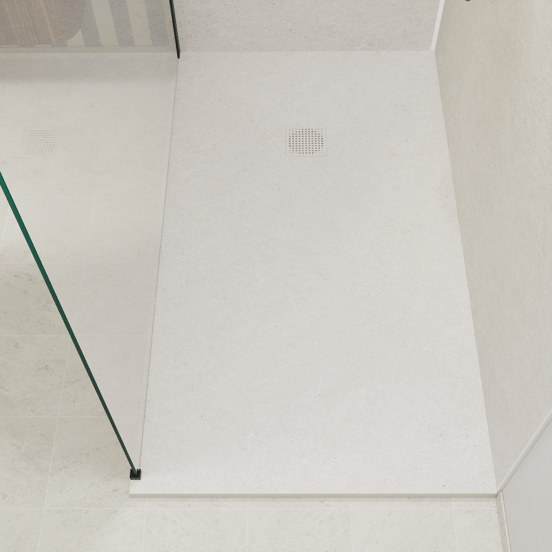 Luca Varess Suite douchebak 160 x 90 cm composietmarmer Dizzy Light 