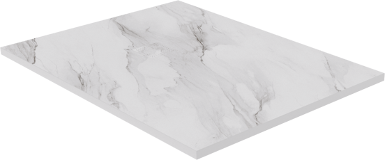 Luca Varess Suite Duschwanne 120 x 90 cm Marmorkomposit Marble White 