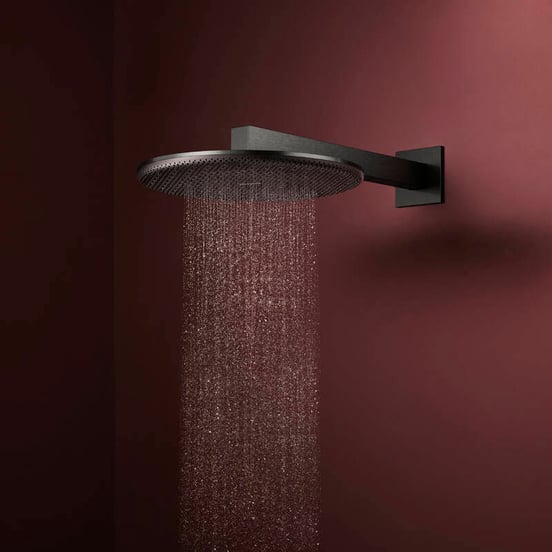 Hansgrohe Raindance Alive S Hoofddouche rond, 1 jet, Ø30cm Brushed Black Chrome