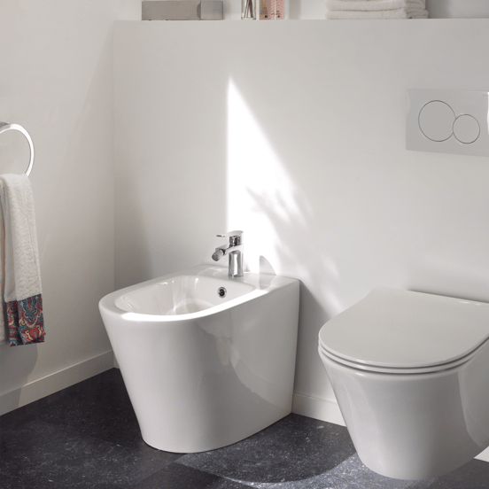 Sigma01 bedieningspaneel Hoogglans Wit voor UP320 of UP720 inbouwreservoir